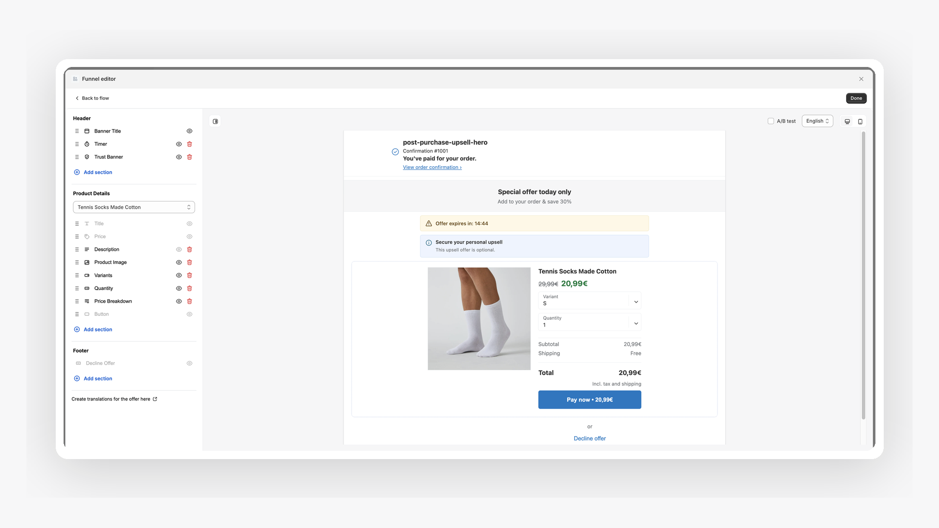 Offer Editor: Customize Design Layout